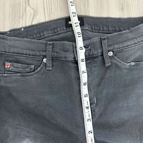 Hudson Nico Midrise Super Skinny Jeans Dark Gray Black Size‎ 28 - Picture 12 of 13